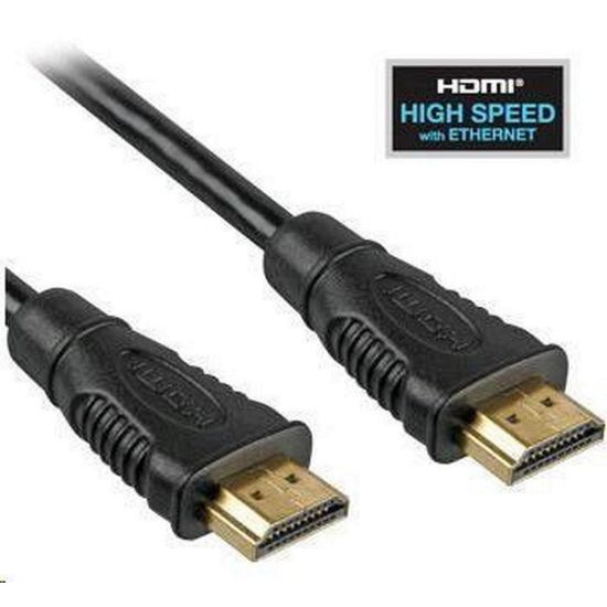 Obrázek PREMIUMCORD Kabel HDMI 25m High Speed + Ethernet (v1.4), zlacené konektory
