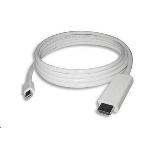 Obrázek PREMIUMCORD Kabel Mini DisplayPort - HDMI 1m, bílý