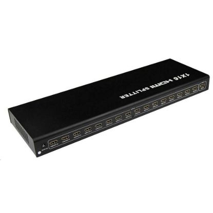 Obrázek PREMIUMCORD HDMI splitter 1- 16 Port kovový s napájecím adaptérem, 3D, FULL HD