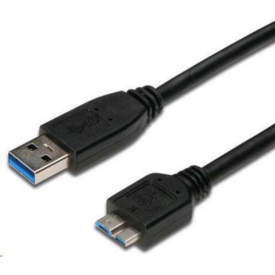 Obrázek PREMIUMCORD Kabel USB 3.0 A - Micro B 2m, propojovací (M/ M)
