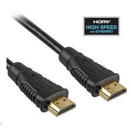 Obrázek PREMIUMCORD Kabel HDMI - HDMI 0, 5m (v1.4, 3D, zlacené kontakty, stíněný)