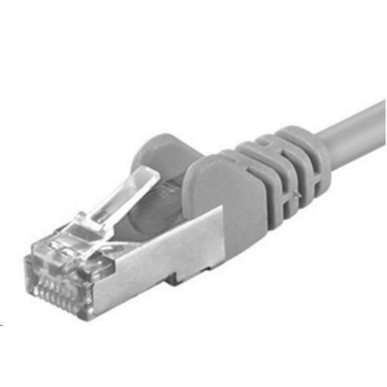 Obrázek PREMIUMCORD Patch kabel CAT6a S- FTP, RJ45- RJ45, AWG 26/ 7 0, 5m šedá