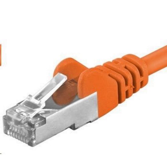 Obrázek PREMIUMCORD Patch kabel CAT6a S- FTP, RJ45- RJ45, AWG 26/ 7 10m oranžová