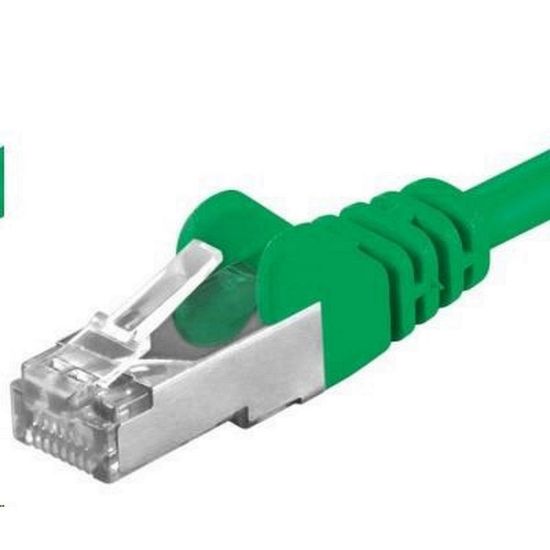 Obrázek PREMIUMCORD Patch kabel CAT6a S- FTP, RJ45- RJ45, AWG 26/ 7 10m zelená