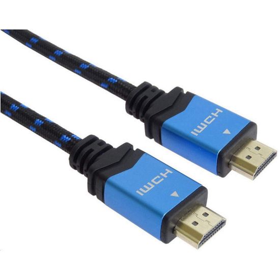 Obrázek PremiumCord Ultra HDTV 4K@60 Hz kabel HDMI 2.0b kovové+zlacené konektory 0, 5m