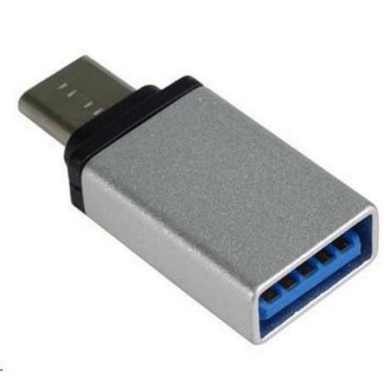 Obrázek PREMIUMCORD Adaptér USB 3.1 C/ male - USB 3.0 A/ female, stříbrný, OTG