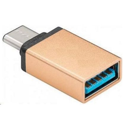 Obrázek PREMIUMCORD Adaptér USB 3.1 C/ male - USB 3.0 A/ female, zlatý, OTG