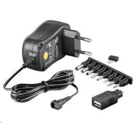 Obrázek Goobay Univerzální napájecí adaptér 230V/ 3- 12V stejnosměrný 600mA