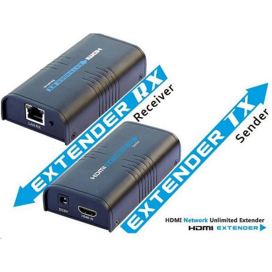 Obrázek PREMIUMCORD HDMI extender na 120m přes LAN, over IP