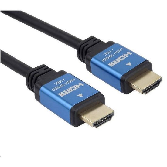 Obrázek PREMIUMCORD Kabel HDMI - Ultra HDTV, 2m (kovové, zlacené konektory)