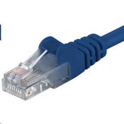 Obrázek PREMIUMCORD Patch kabel UTP RJ45- RJ45 CAT5e 0.25m modrá