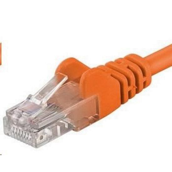 Obrázek PREMIUMCORD Patch kabel UTP RJ45- RJ45 CAT5e 5m oranžová