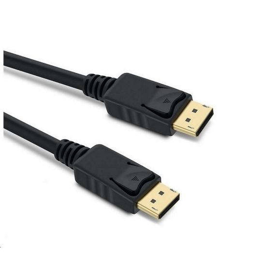 Obrázek PREMIUMCORD Kabel DisplayPort 1.4 přípojný kabel M/ M, zlacené konektory, 3m