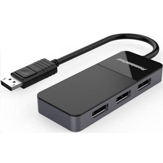 Obrázek PREMIUMCORD MST adapter DisplayPort 1.4 na 3x DisplayPort monitory 8K@60 Hz, extended + mirror + duplicate režimy