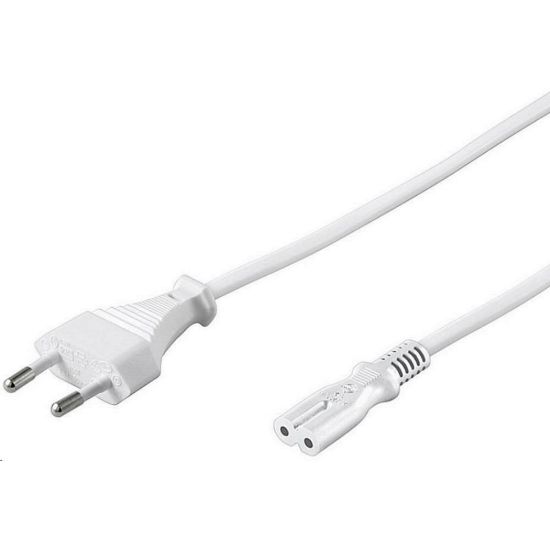 Obrázek PREMIUMCORD Kabel síťový 230V k magnetofonu 2m bílý