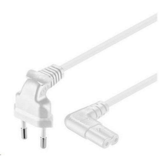 Obrázek PREMIUMCORD Kabel síťový 230V k magnetofonu se zahnutými konektory 0.75m