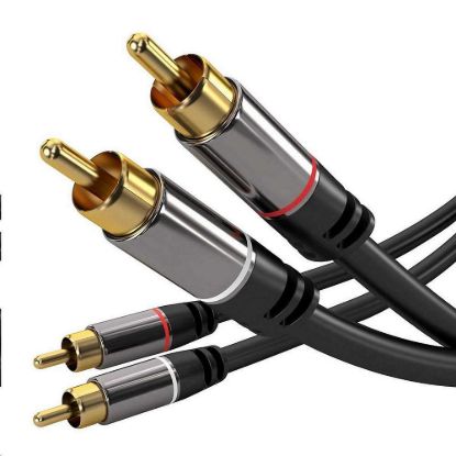 Obrázek PREMIUMCORD kabel, 2x CINCH- 2x CINCH M/ M, 3m