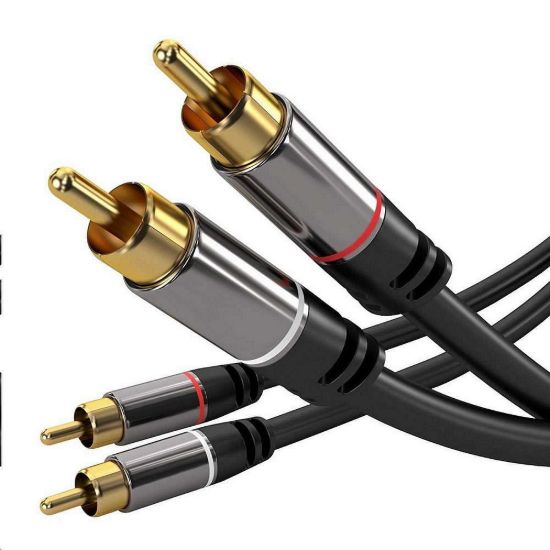 Obrázek PREMIUMCORD kabel, 2x CINCH- 2x CINCH M/ M, 3m
