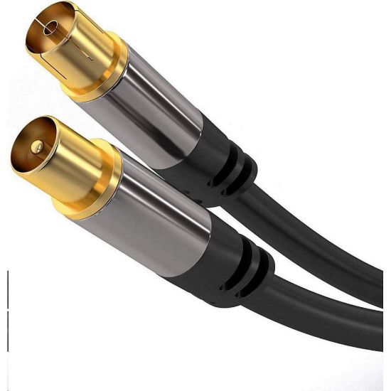 Obrázek PREMIUMCORD propojovací kabel, anténní, M/ F 75Ohm (135dB) 4x stíněný 1, 5m