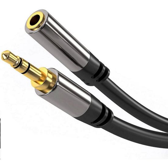 Obrázek PREMIUMCORD prodlužovací kabel, Jack 3.5mm - Jack 3.5mm M/ F 1, 5m