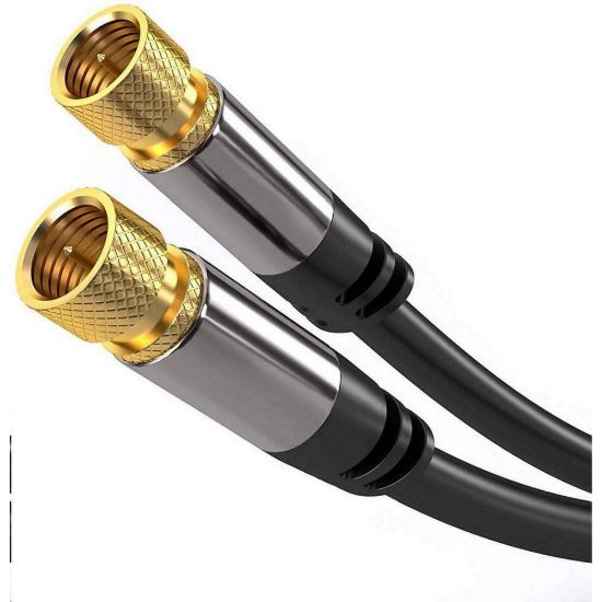 Obrázek PREMIUMCORD kabel, satelitní anténní F male - F male (135 dB) 4x stíněný 1, 5m