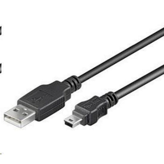 Obrázek PremiumCord Kabel USB 2.0, A- B mini, 5pinů, 2m