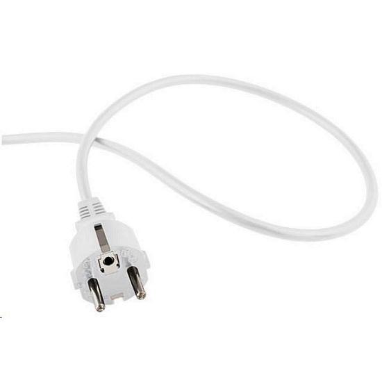 Obrázek PREMIUMCORD Kabel Flexo síťový třížilový 230V s úhlovou vidlicí 2m bílá