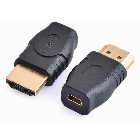 Obrázek PremiumCord adapter micro HDMI Typ D samice - HDMI Typ A samec