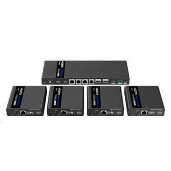 Obrázek PremiumCord HDMI 1- 4 splitter+extender po CAT6/ 6a/ 7, UHD 4K@60 Hz až na 70m