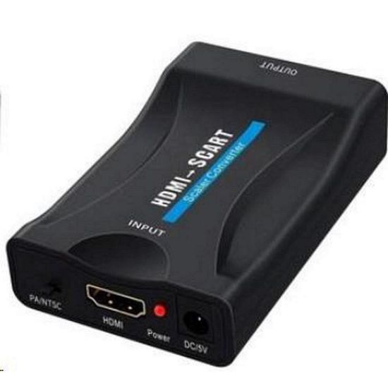 Obrázek PREMIUMCORD Převodník HDMI 1na SCART 080P s napájecím zdrojem 230V
