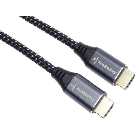 Obrázek PREMIUMCORD Kabel HDMI 2.1 High Speed + Ethernet kabel 8K@60 Hz, zlacené konektory, 1, 5m