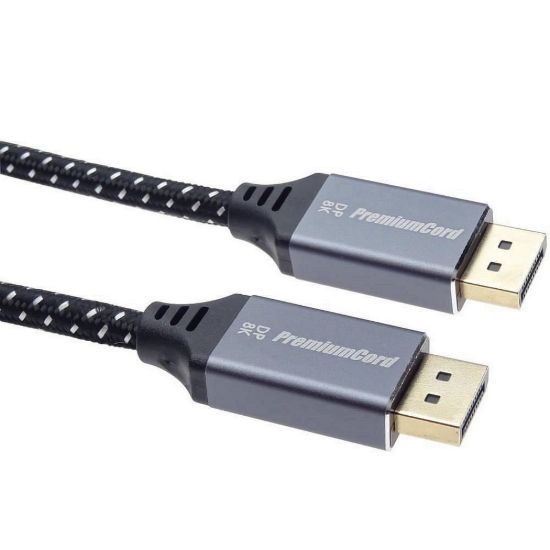 Obrázek PREMIUMCORD Kabel DisplayPort 1.4 přípojný kabel, kovové a zlacené konektory, 3m