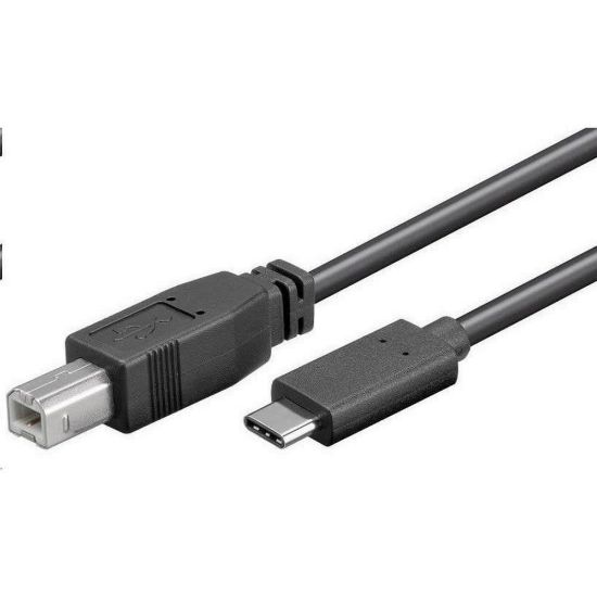 Obrázek PremiumCord Kabel USB 3.1 konektor C/ male - USB 2.0 konektor B/ male, 1m
