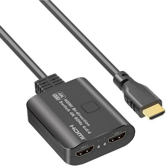 Obrázek PremiumCord HDMI 2.0 Switch 4K@60 Hz, 4: 4: 4 obousměrný 2- 1 nebo 1- 2