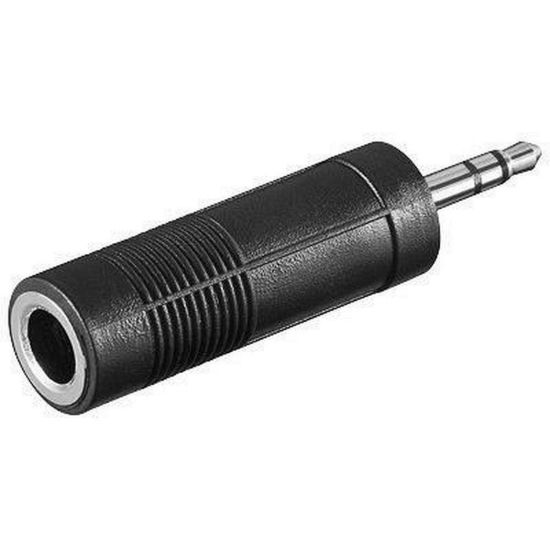 Obrázek PremiumCord adaptér 3.5mm Stereo jack - 6, 3mm Stereo jack (M/ F)
