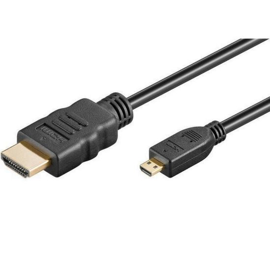 Obrázek PremiumCord 4K kabel HDMI A - HDMI micro D, 1m