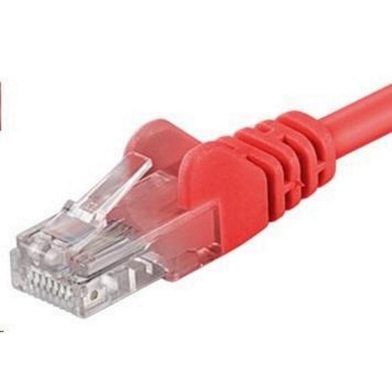 Obrázek PremiumCord Patch kabel UTP RJ45- RJ45 CAT6 1m červená