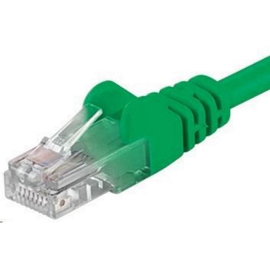 Obrázek PremiumCord Patch kabel UTP RJ45- RJ45 CAT6 2m zelená
