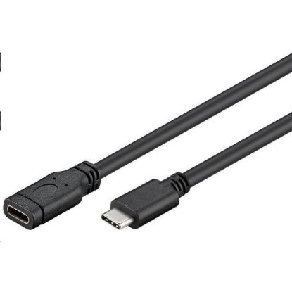 Obrázek PremiumCord Prodlužovací kabel USB 3.2 generation 2, C/ male - C/ female, 1m