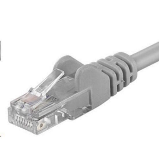Obrázek PremiumCord Patch kabel UTP RJ45- RJ45 CAT6 1m šedá