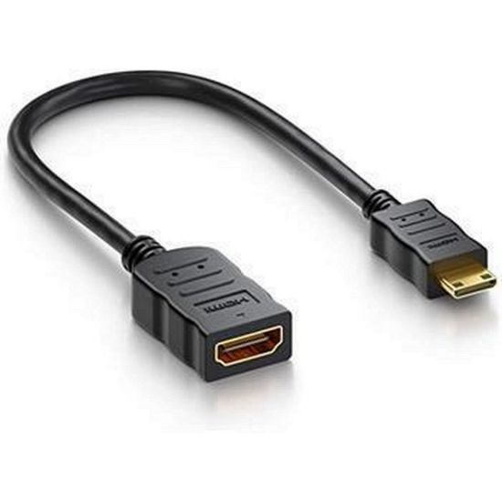 Obrázek PremiumCord Flexi adaptér HDMI Typ A samice - mini HDMI Typ C samec pro ohebné zapojení