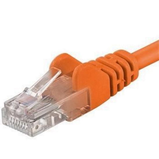 Obrázek PremiumCord Patch kabel UTP RJ45- RJ45 CAT6 0.25m oranžová