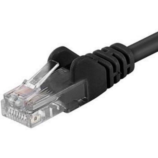 Obrázek PremiumCord Patch kabel UTP RJ45- RJ45 CAT6 1, 5m černá