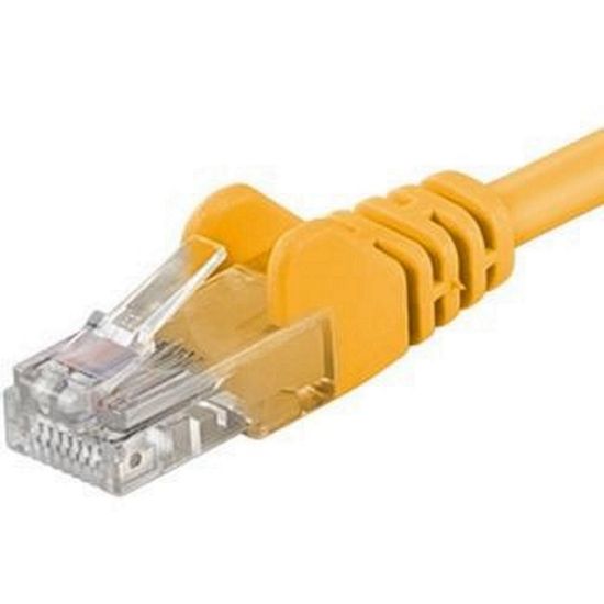 Obrázek PremiumCord Patch kabel UTP RJ45- RJ45 CAT6 7m žlutá