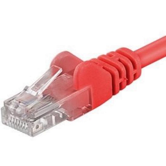 Obrázek PremiumCord Patch kabel UTP RJ45- RJ45 CAT6 10m červená