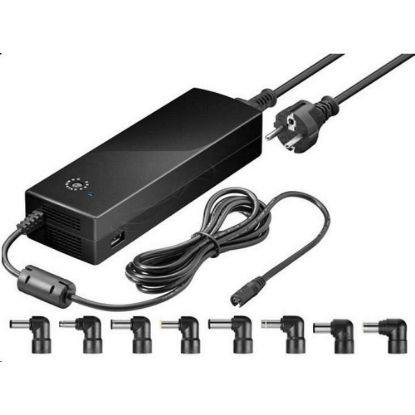 Obrázek Goobay Napájecí zdroj 134, 5 W pro notebook 230V na 12- 24V Max.8.5A s USB