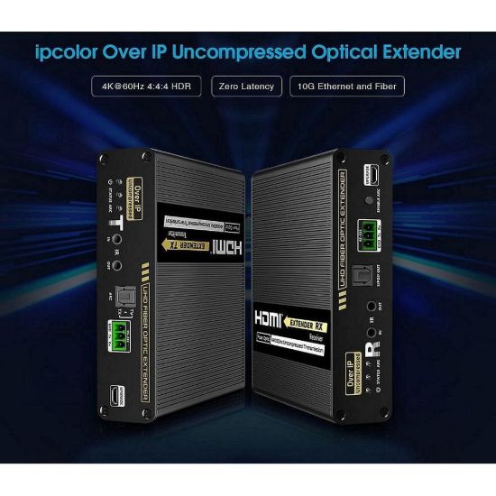 Obrázek PremiumCord Optický HDMI extender 4K@60 Hz 4: 4: 4 HDR s USB až na 40km