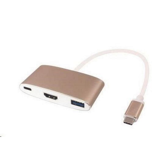 Obrázek PREMIUMCORD Převodník USB3.1 na HDMI + USB3.0 + PD