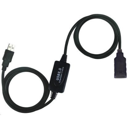 Obrázek PREMIUMCORD USB 2.0 repeater a prodlužovací kabel A/ M- A/ F 10m
