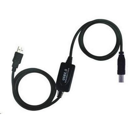 Obrázek PREMIUMCORD USB 2.0 repeater a propojovací kabel A/ M- B/ M 10m